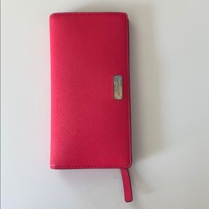 EUC Kate Spade Wallet - Bright Rich Pink